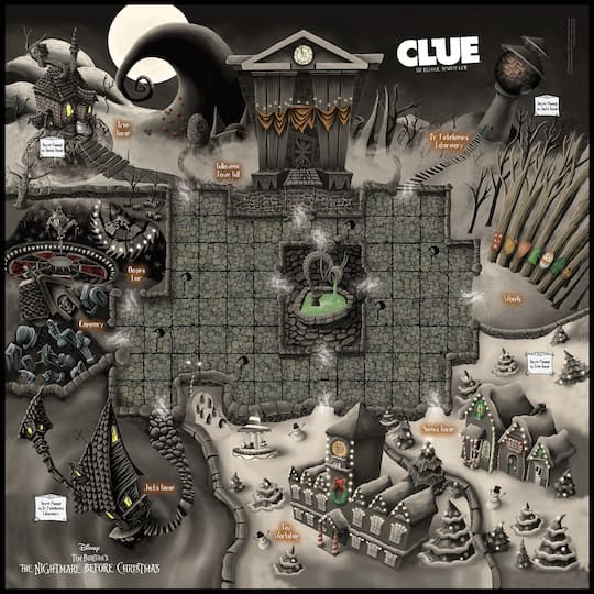 USAopoly CLUE®: Disney Tim Burton's The Nightmare Before Christmas